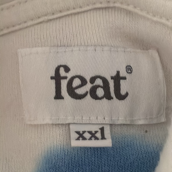 Feat BlanketBlend Hoodie Tie Dye Swirl Red White & Blue Unisex Size XXL - Picture 2 of 2